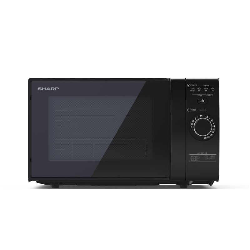 SHARP YC-GG02E-B MICROONDE + GRILL, 700 W, 20 l